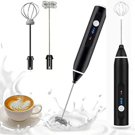 2 in 1 Coffee Beater Rechargeable Smooth Mixing Easy Use Compact Design Comfortable Handling | Free Home Delivery